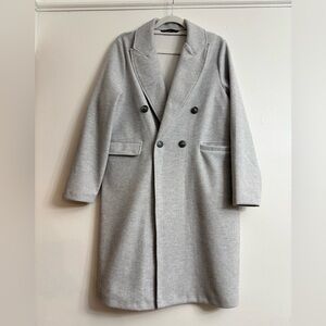 🔘Gray Double-Breasted Jacket